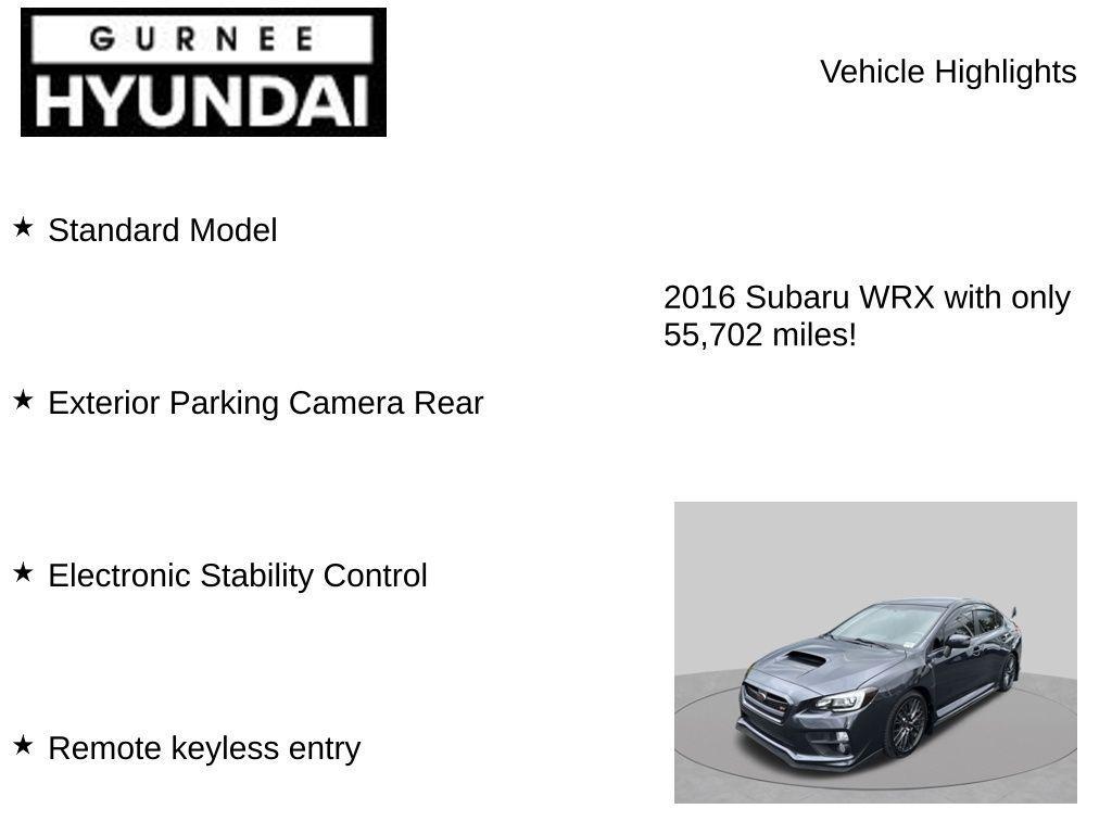 used 2016 Subaru WRX STI car, priced at $23,895