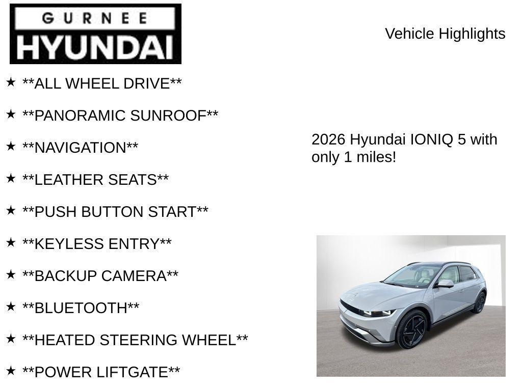 new 2026 Hyundai IONIQ 5 car, priced at $45,890
