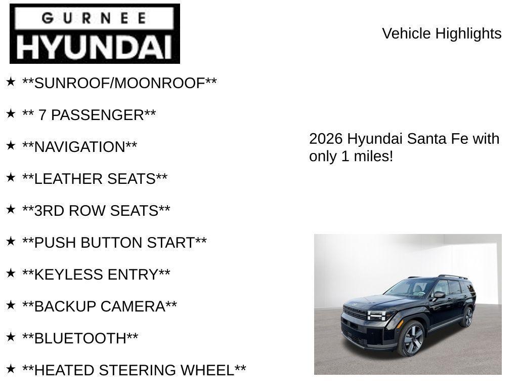 new 2026 Hyundai SANTA FE HEV car, priced at $48,598