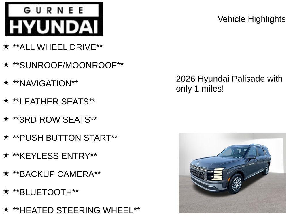 new 2026 Hyundai Palisade Hybrid car, priced at $51,298