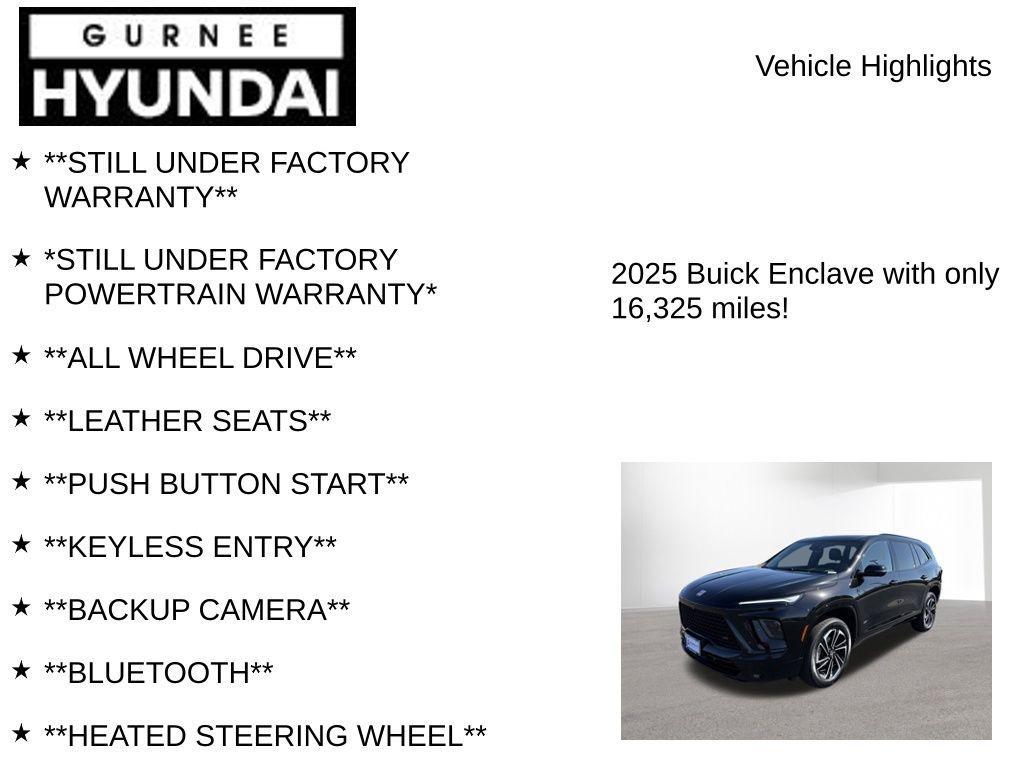 used 2025 Buick Enclave car, priced at $40,595
