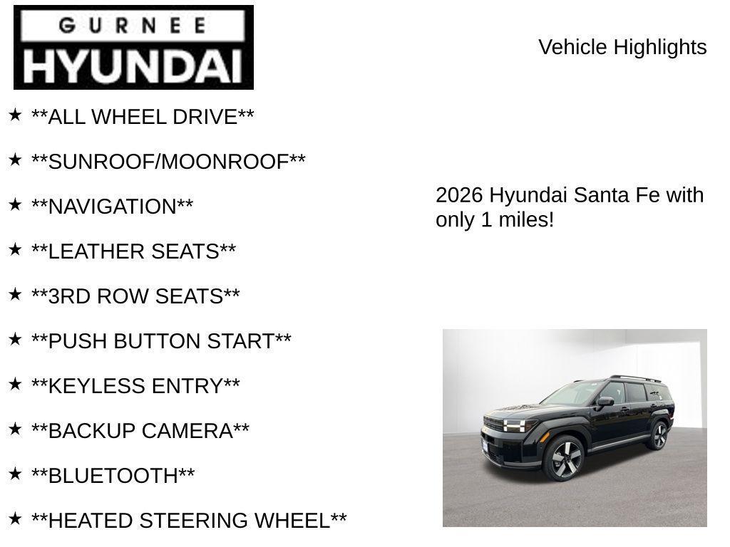 new 2026 Hyundai SANTA FE HEV car, priced at $48,699