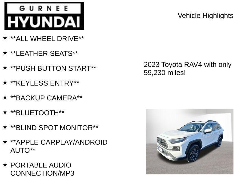 used 2023 Toyota RAV4 car, priced at $26,992