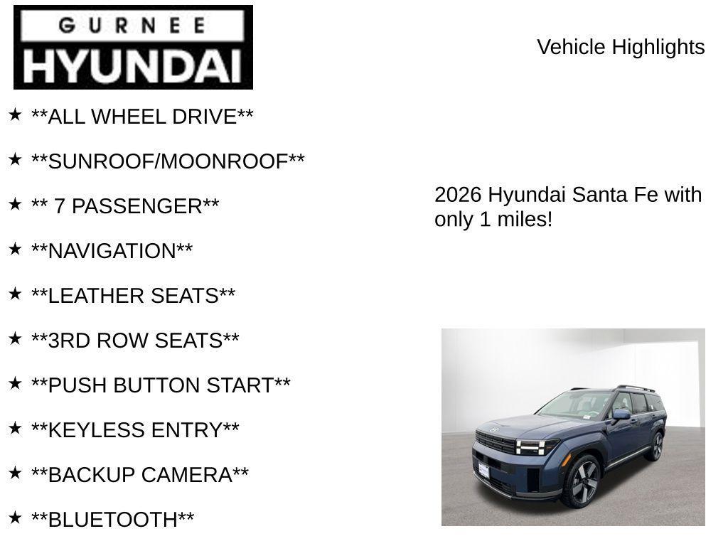 new 2026 Hyundai SANTA FE HEV car, priced at $48,662