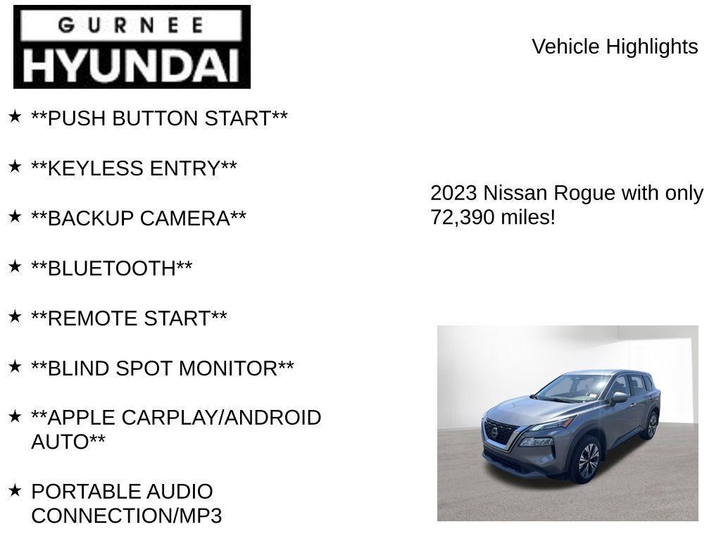 used 2023 Nissan Rogue car, priced at $18,395