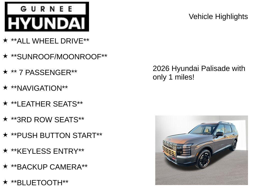 new 2026 Hyundai Palisade car, priced at $47,481