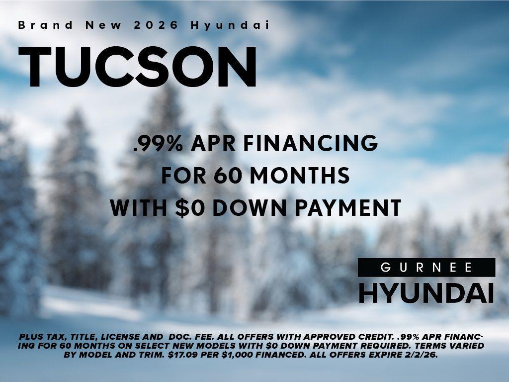 new 2026 Hyundai Tucson car, priced at $30,926