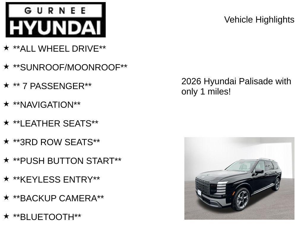 new 2026 Hyundai Palisade car, priced at $51,513