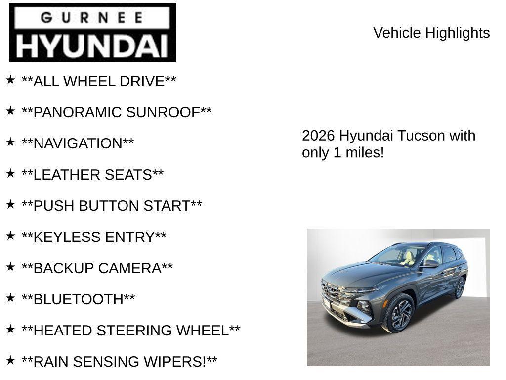 new 2026 Hyundai TUCSON Hybrid car, priced at $43,570