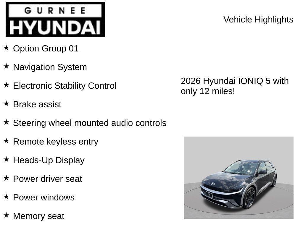 new 2026 Hyundai IONIQ 5 car, priced at $44,654