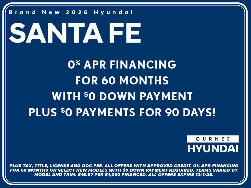 new 2026 Hyundai Santa Fe car, priced at $41,292