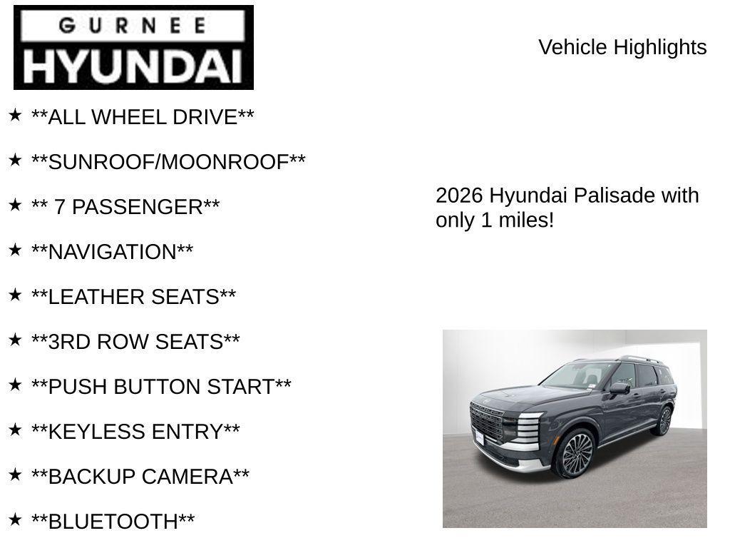 new 2026 Hyundai Palisade car, priced at $56,239