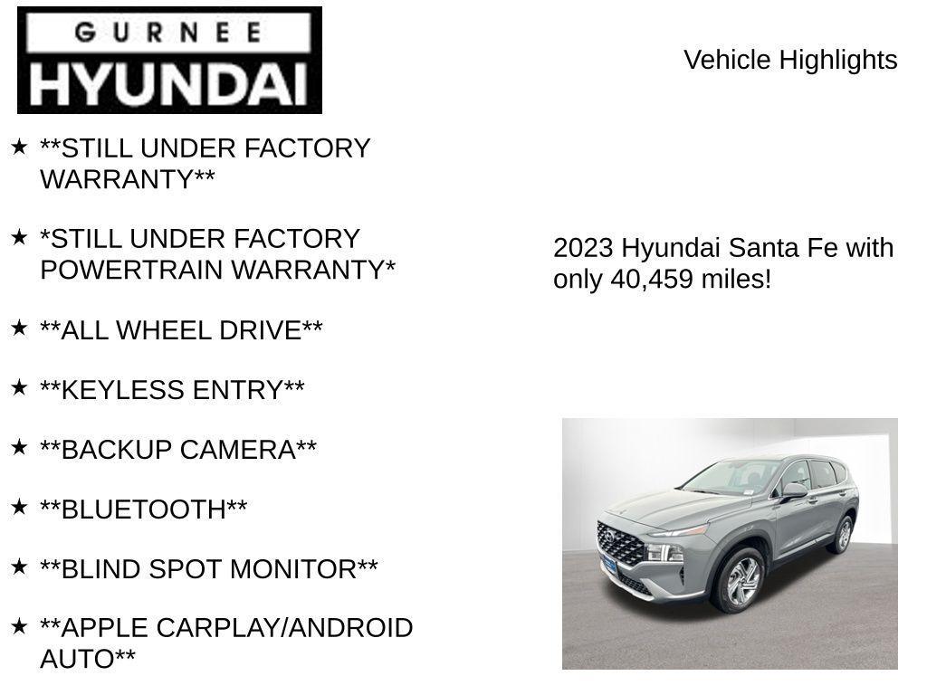 used 2023 Hyundai Santa Fe car, priced at $20,711