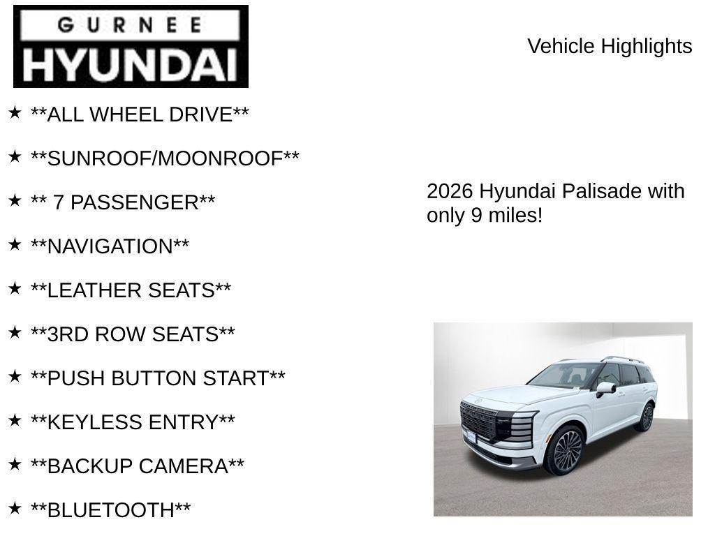 new 2026 Hyundai Palisade Hybrid car, priced at $59,860