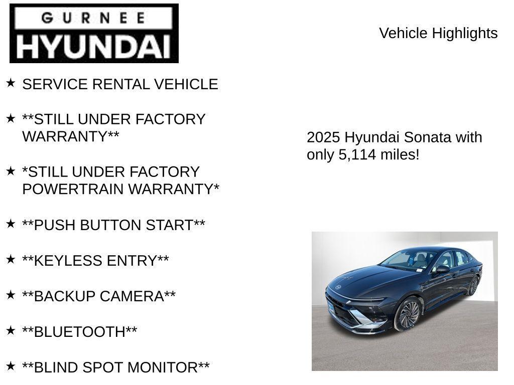 used 2025 Hyundai Sonata Hybrid car, priced at $25,435