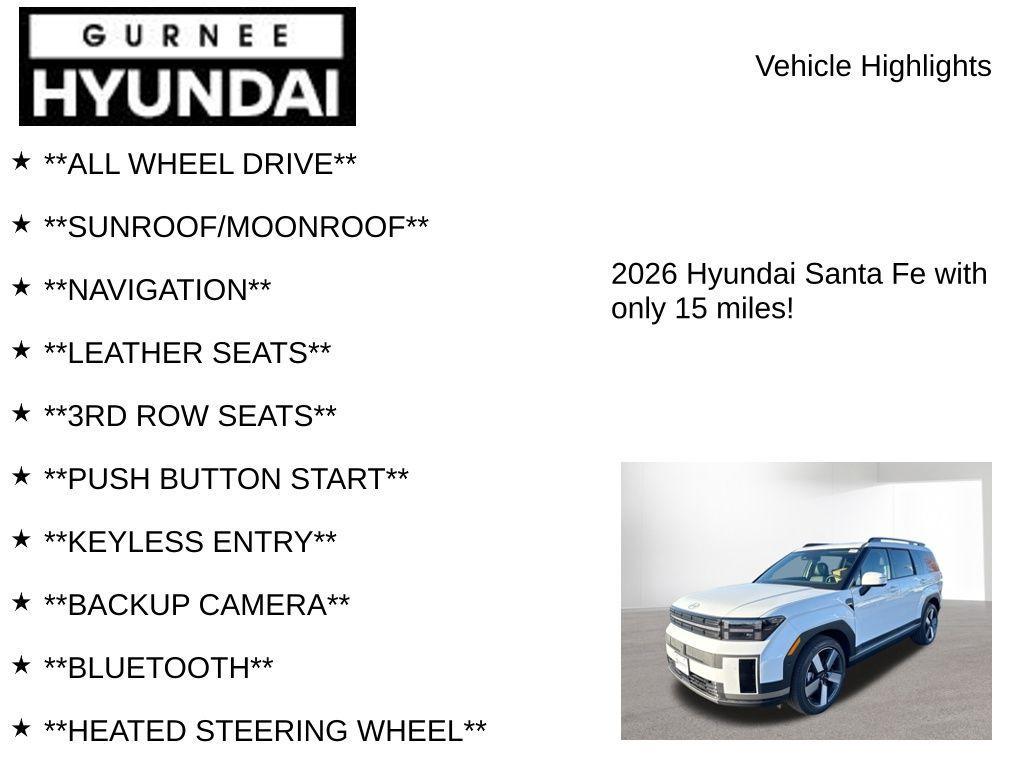 new 2026 Hyundai SANTA FE HEV car, priced at $49,185