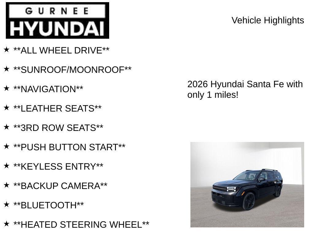 new 2026 Hyundai SANTA FE HEV car, priced at $51,594