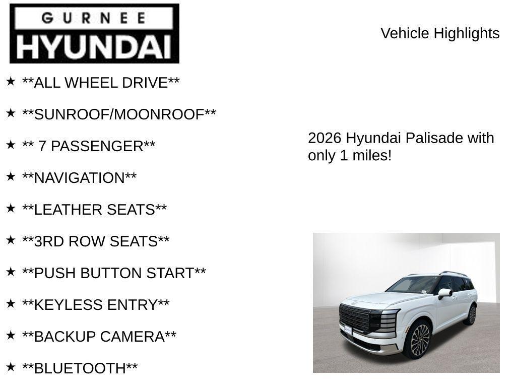 new 2026 Hyundai Palisade car, priced at $56,361