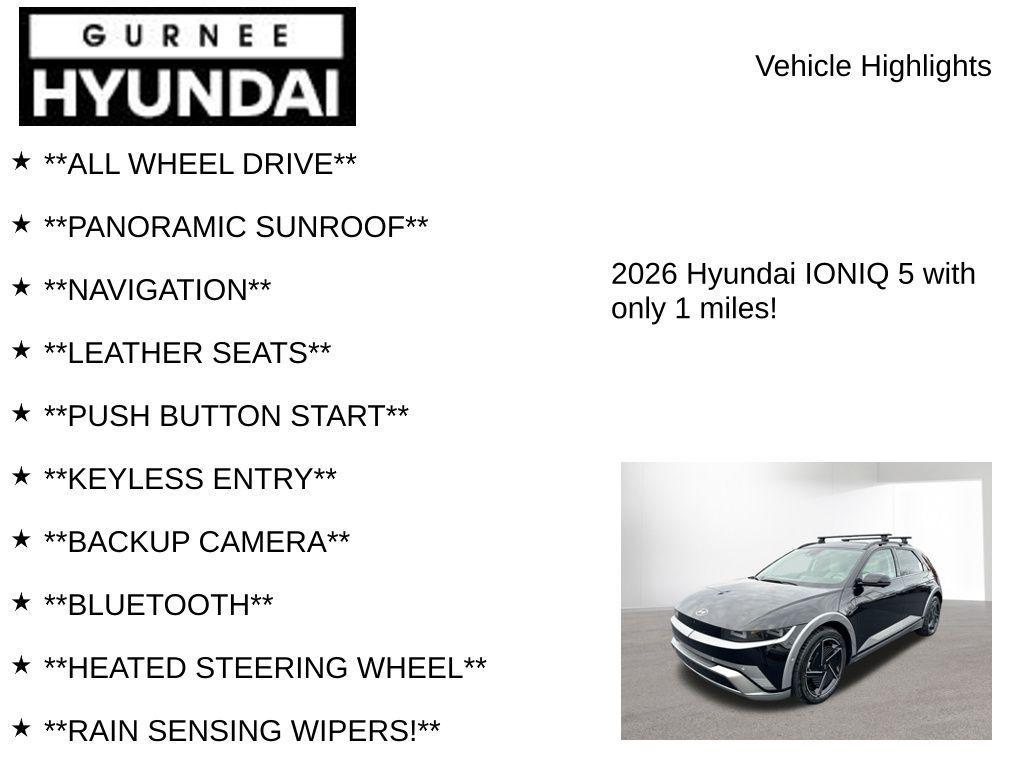 new 2026 Hyundai IONIQ 5 car, priced at $50,962