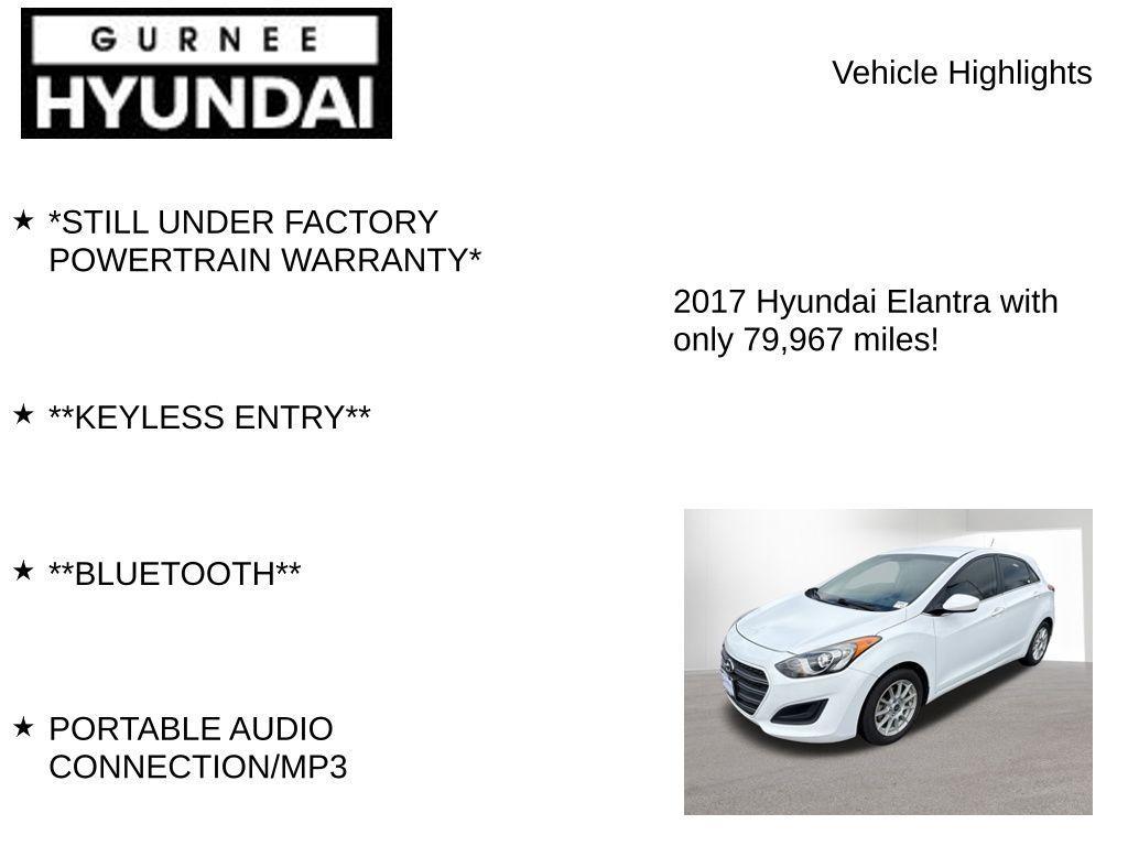 used 2017 Hyundai Elantra GT car, priced at $9,695