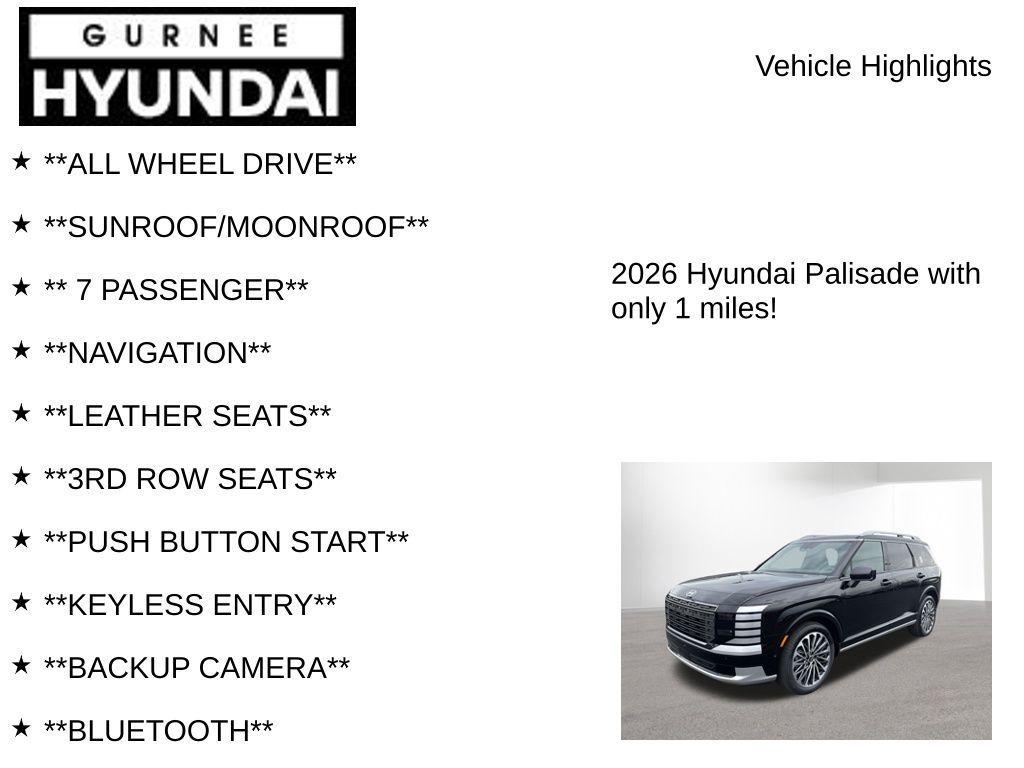new 2026 Hyundai Palisade Hybrid car, priced at $59,423