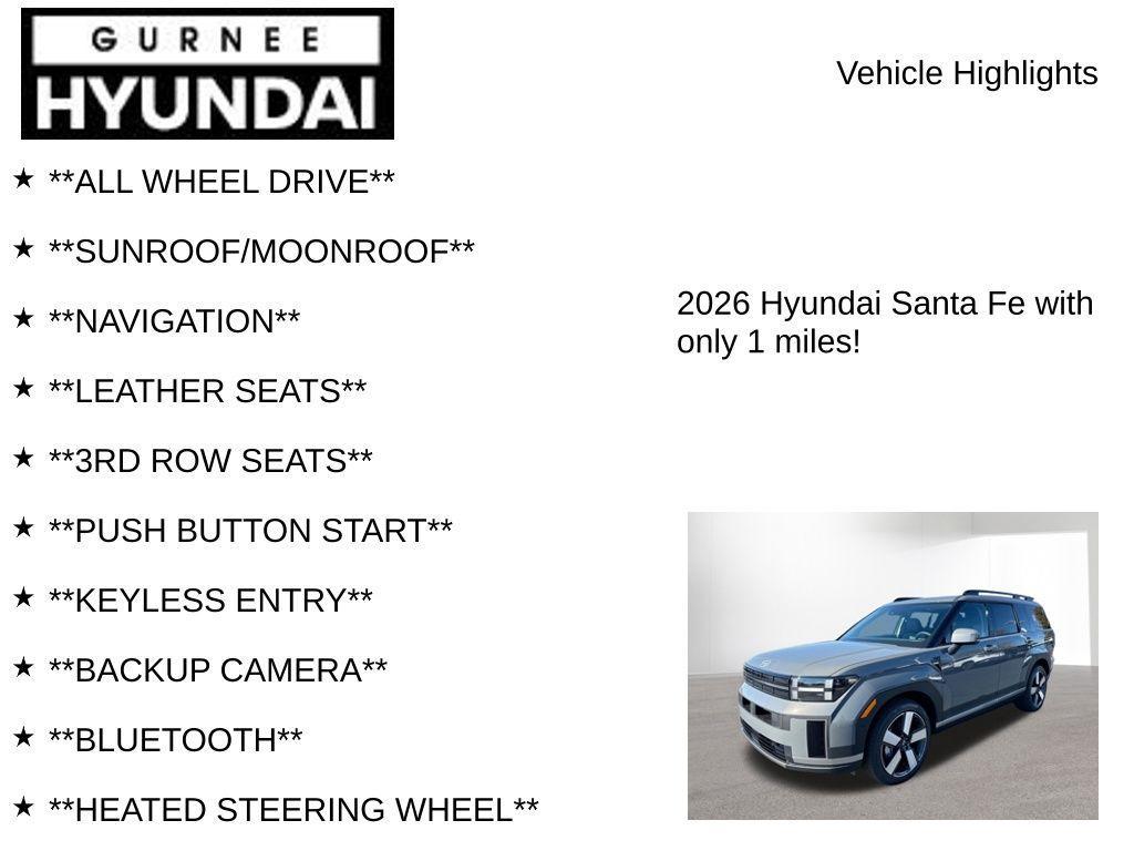 new 2026 Hyundai Santa Fe car, priced at $47,079