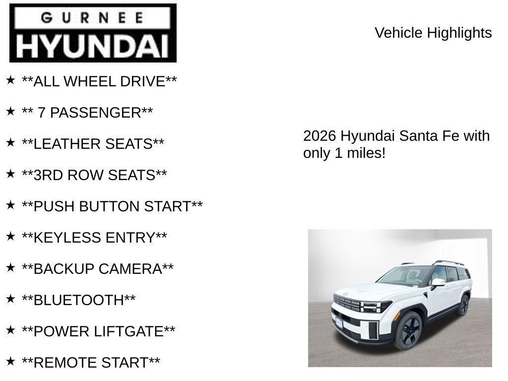 new 2026 Hyundai SANTA FE HEV car, priced at $42,281