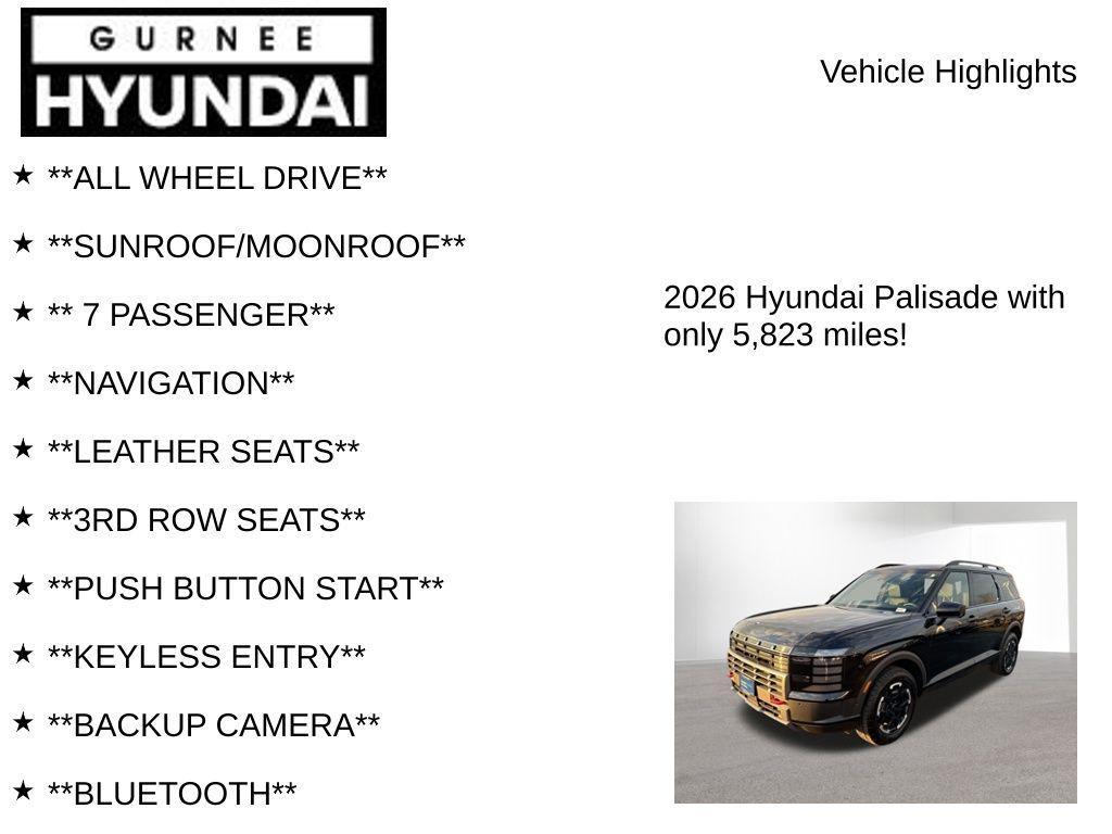 used 2026 Hyundai Palisade car, priced at $45,599