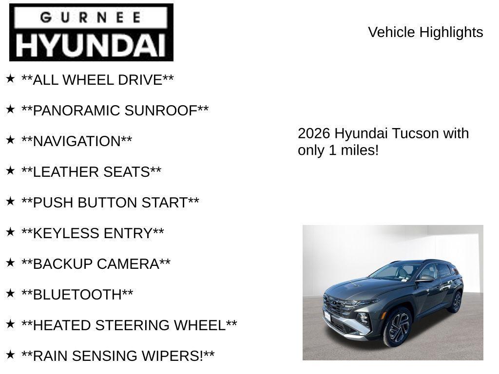 new 2026 Hyundai TUCSON Hybrid car, priced at $43,695