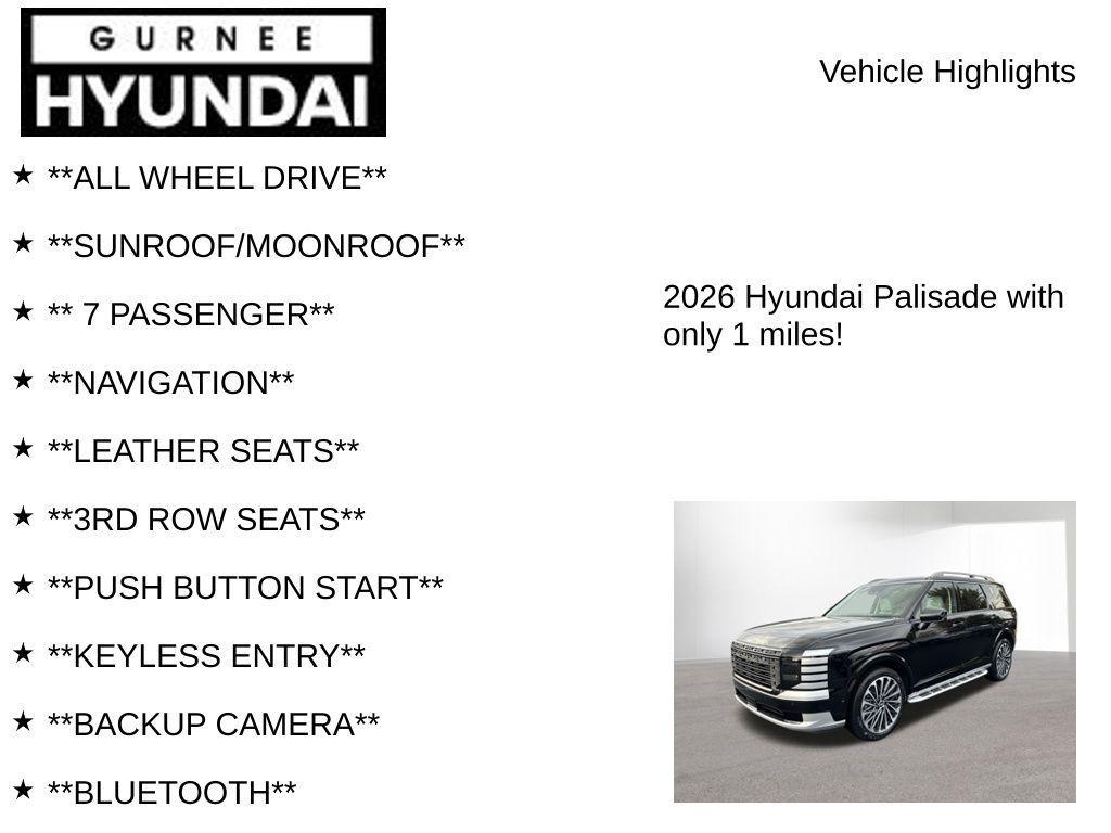 new 2026 Hyundai Palisade car, priced at $56,882