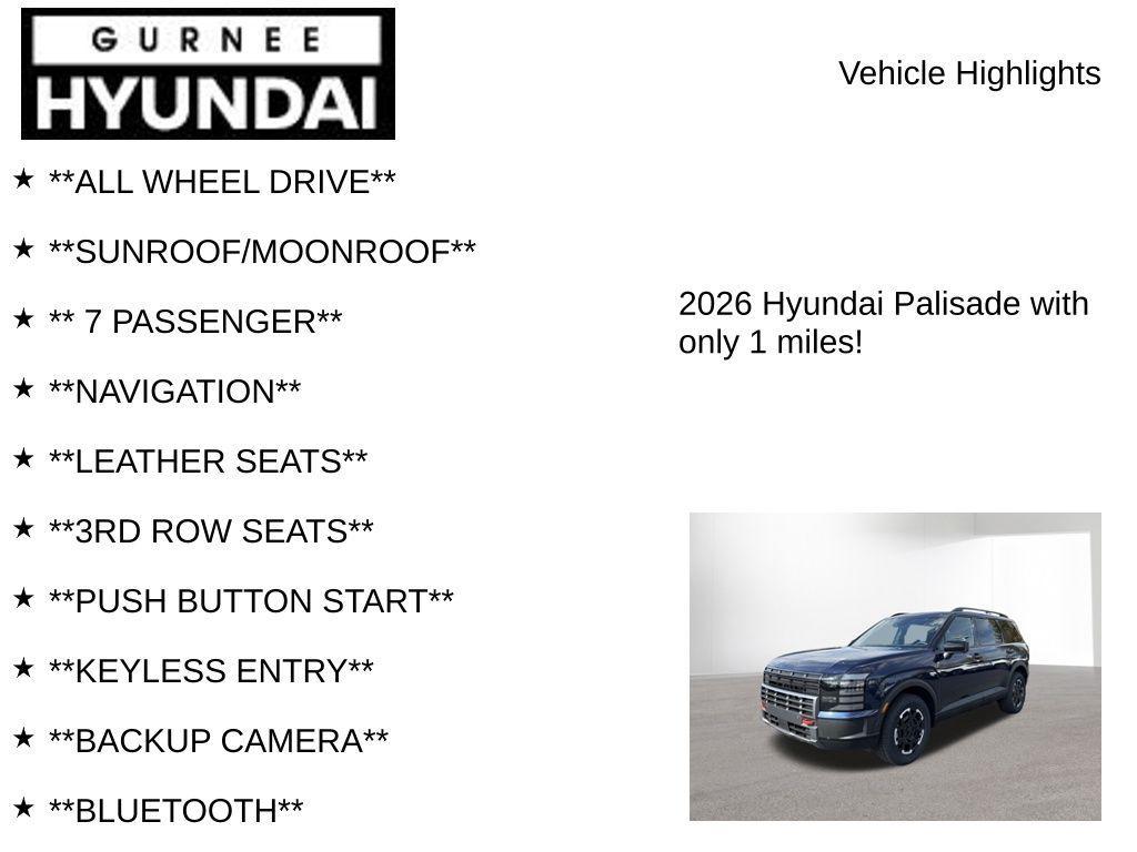new 2026 Hyundai Palisade car, priced at $50,545