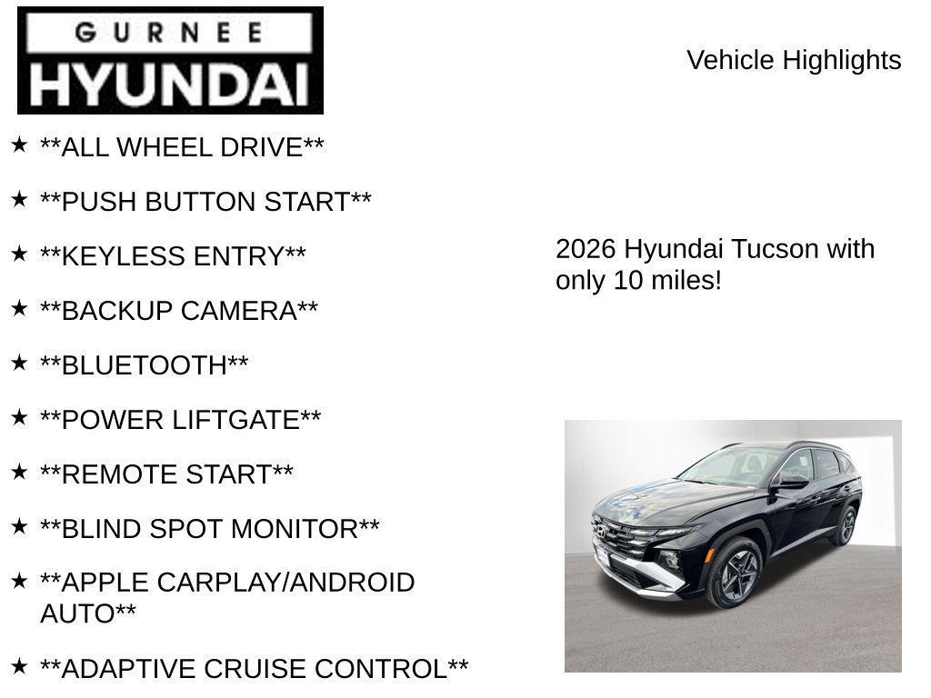 new 2026 Hyundai TUCSON Hybrid car, priced at $32,580