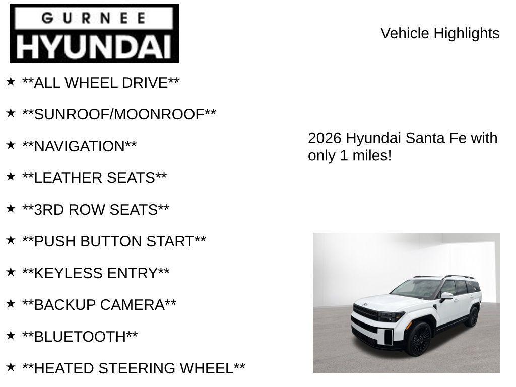 new 2026 Hyundai SANTA FE HEV car, priced at $49,692