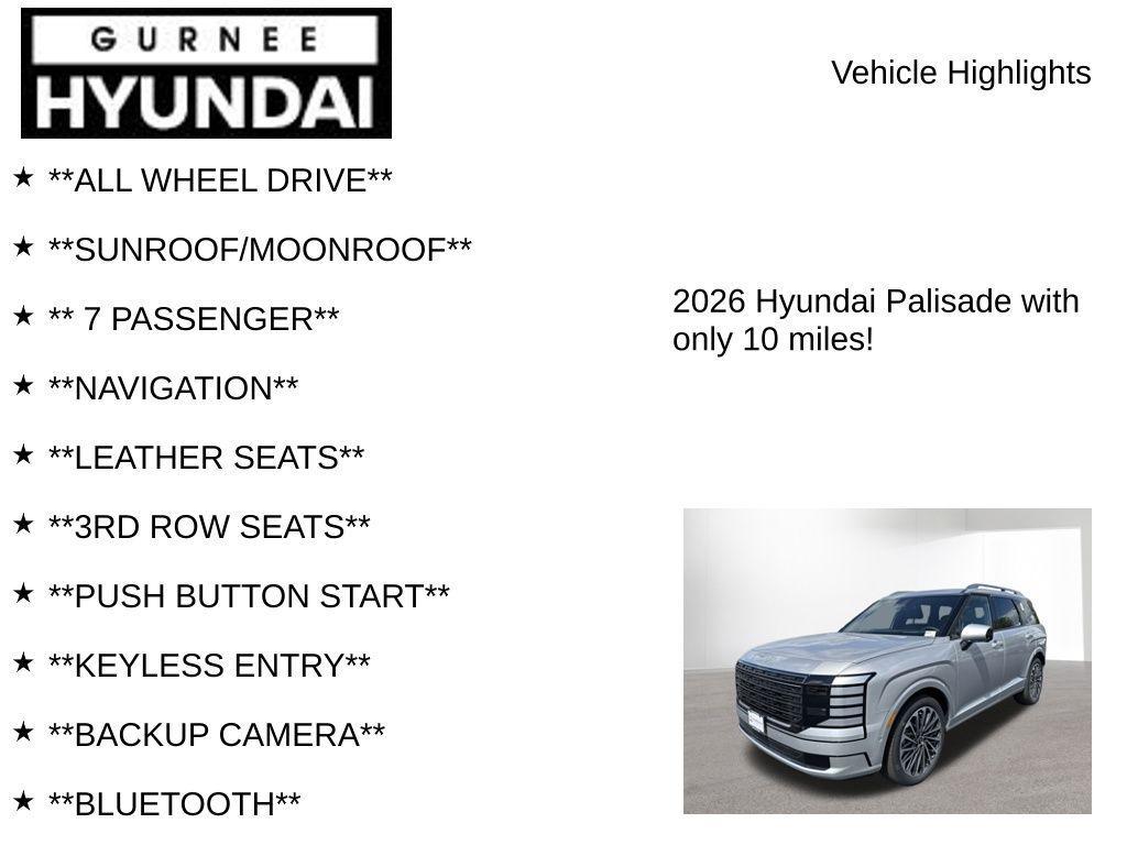 new 2026 Hyundai Palisade car, priced at $56,401