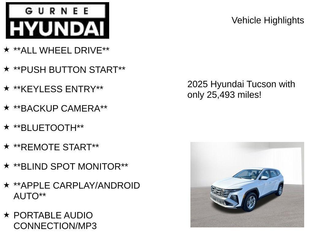 used 2025 Hyundai Tucson car, priced at $23,562