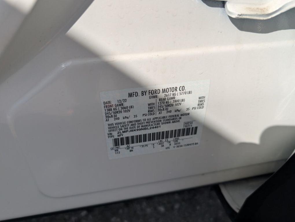 used 2022 Lincoln Nautilus car, priced at $29,000