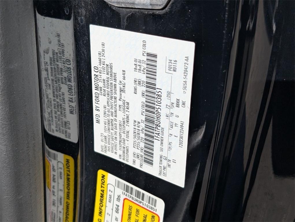 used 2023 Ford Mustang car, priced at $23,988