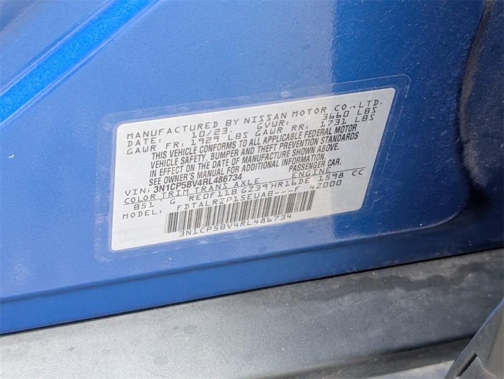 used 2024 Nissan Kicks car, priced at $14,888