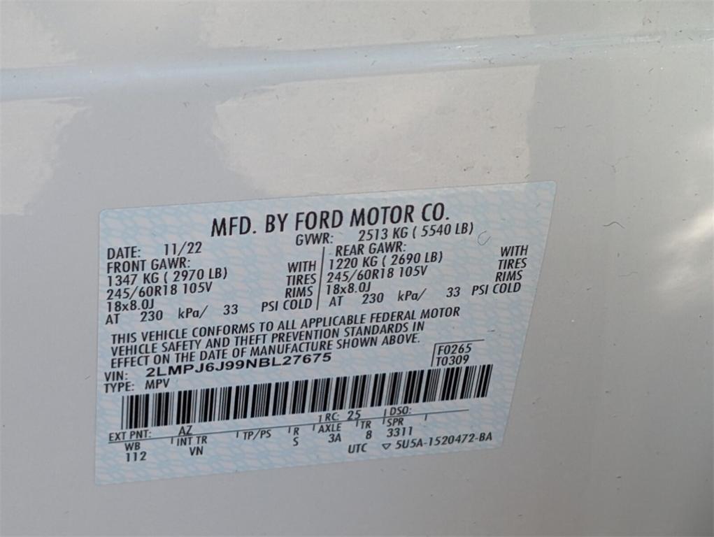 used 2022 Lincoln Nautilus car, priced at $29,998