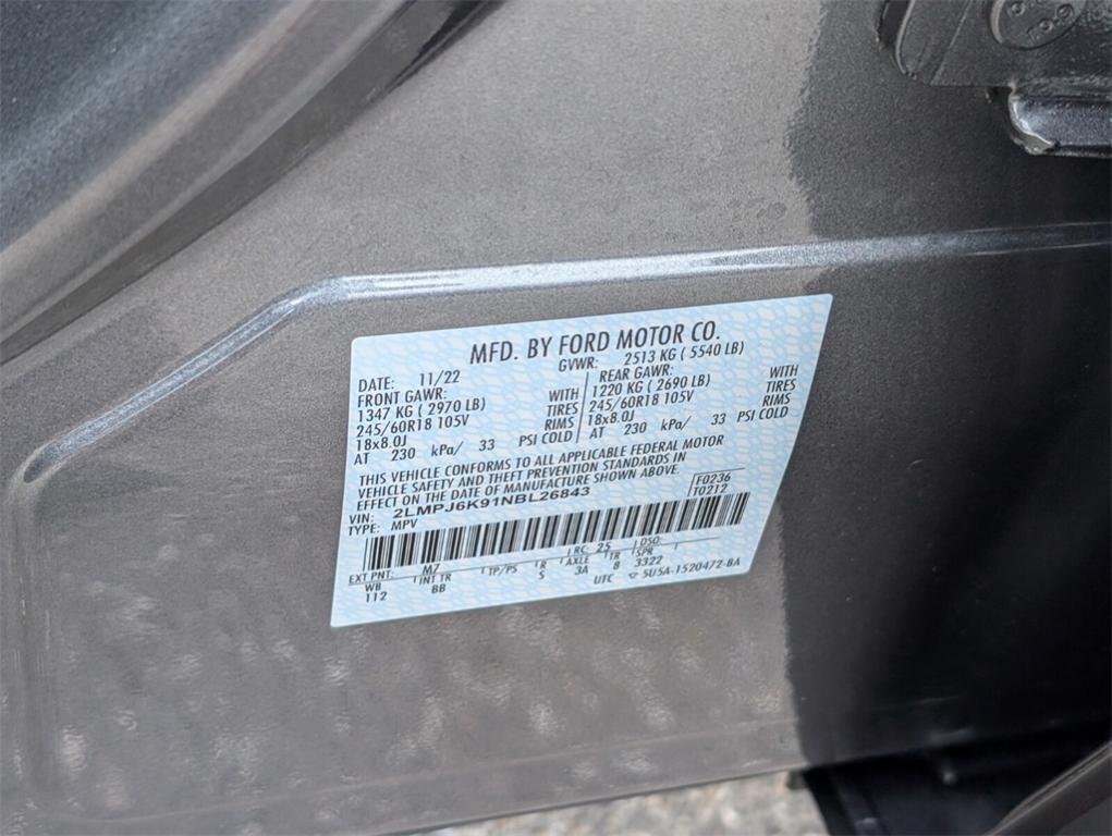 used 2022 Lincoln Nautilus car, priced at $32,998