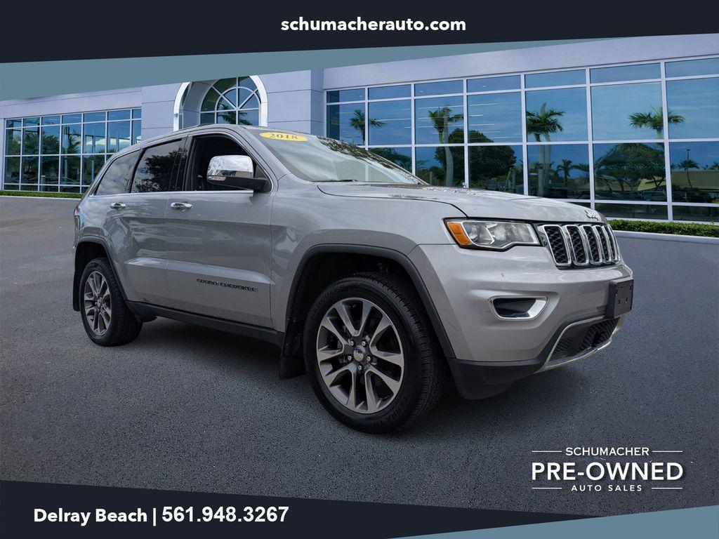 used 2018 Jeep Grand Cherokee car, priced at $18,500