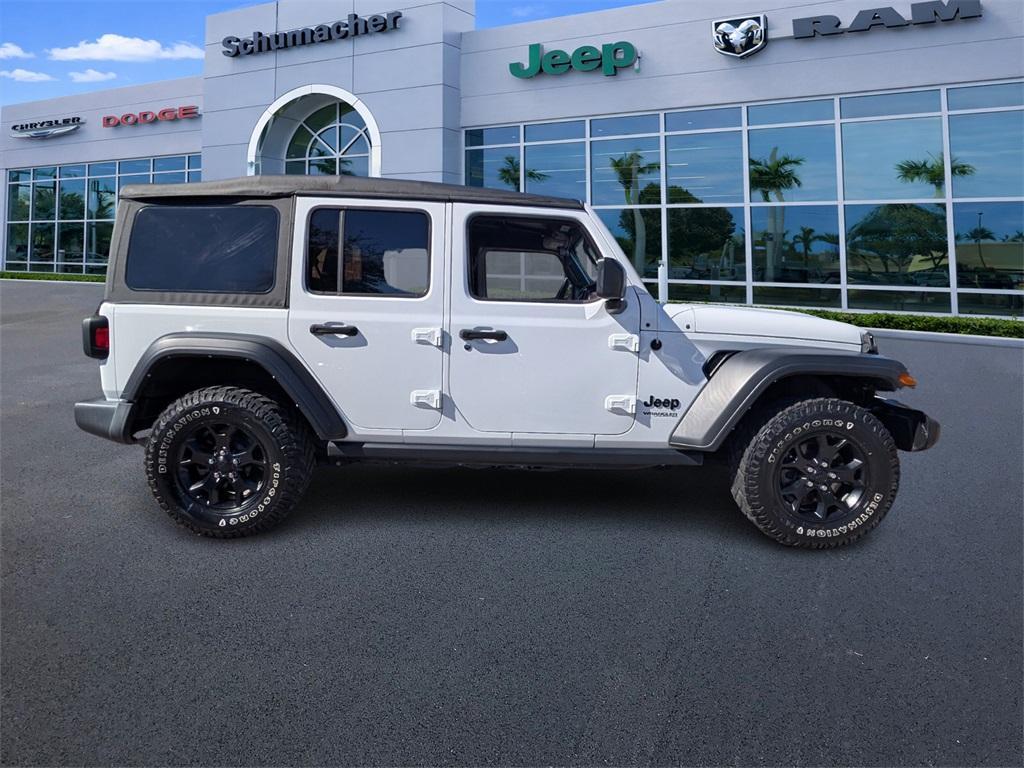 used 2021 Jeep Wrangler Unlimited car, priced at $26,688