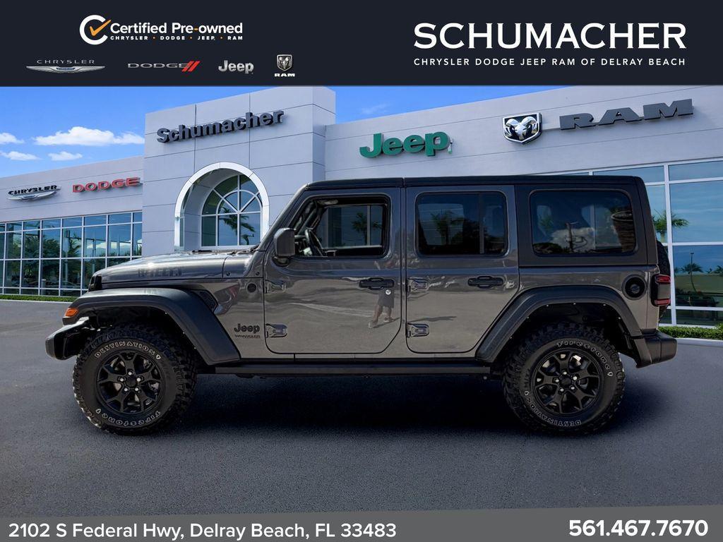 used 2022 Jeep Wrangler Unlimited car, priced at $28,988