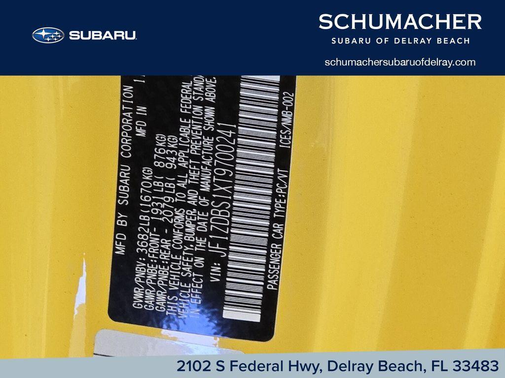 new 2026 Subaru BRZ car, priced at $39,989