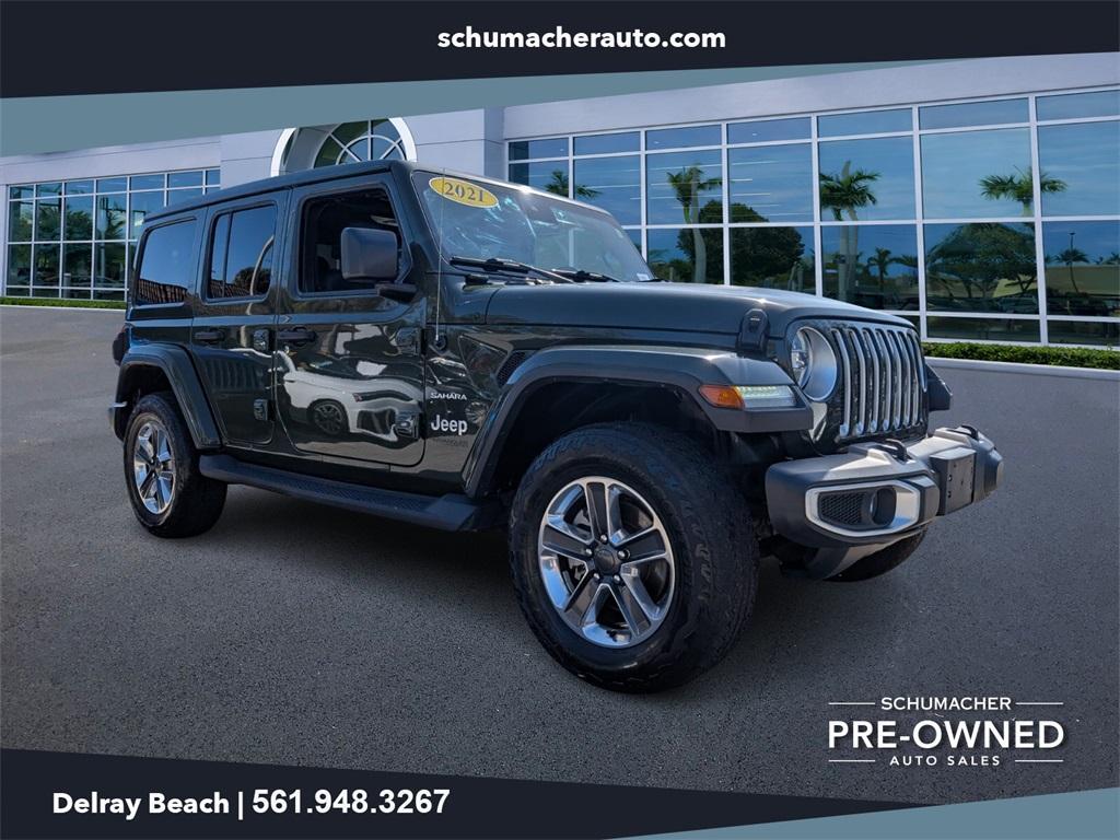 used 2021 Jeep Wrangler Unlimited car, priced at $20,888
