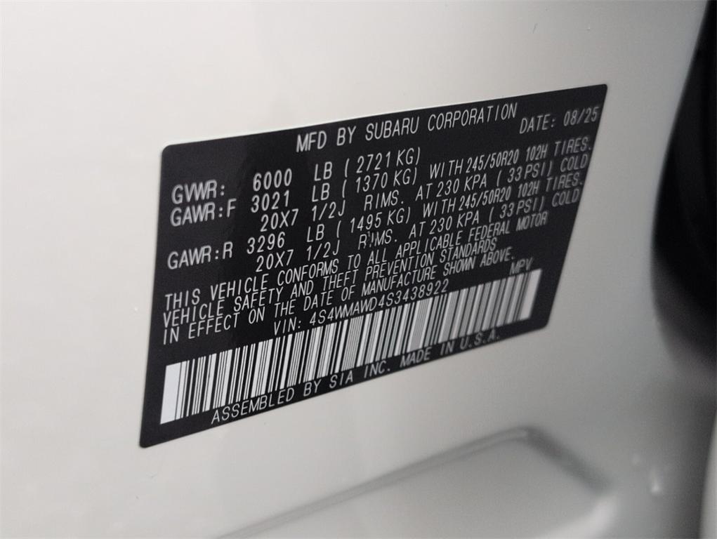 new 2025 Subaru Ascent car, priced at $49,527