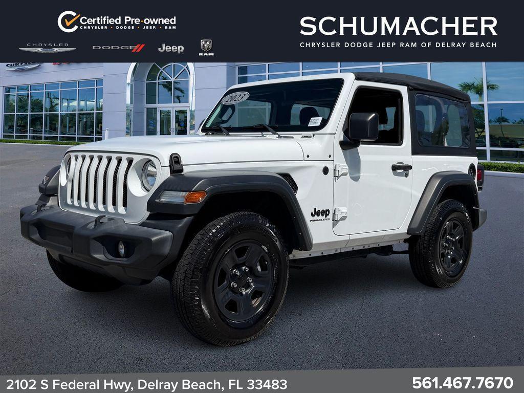 used 2023 Jeep Wrangler car, priced at $23,650