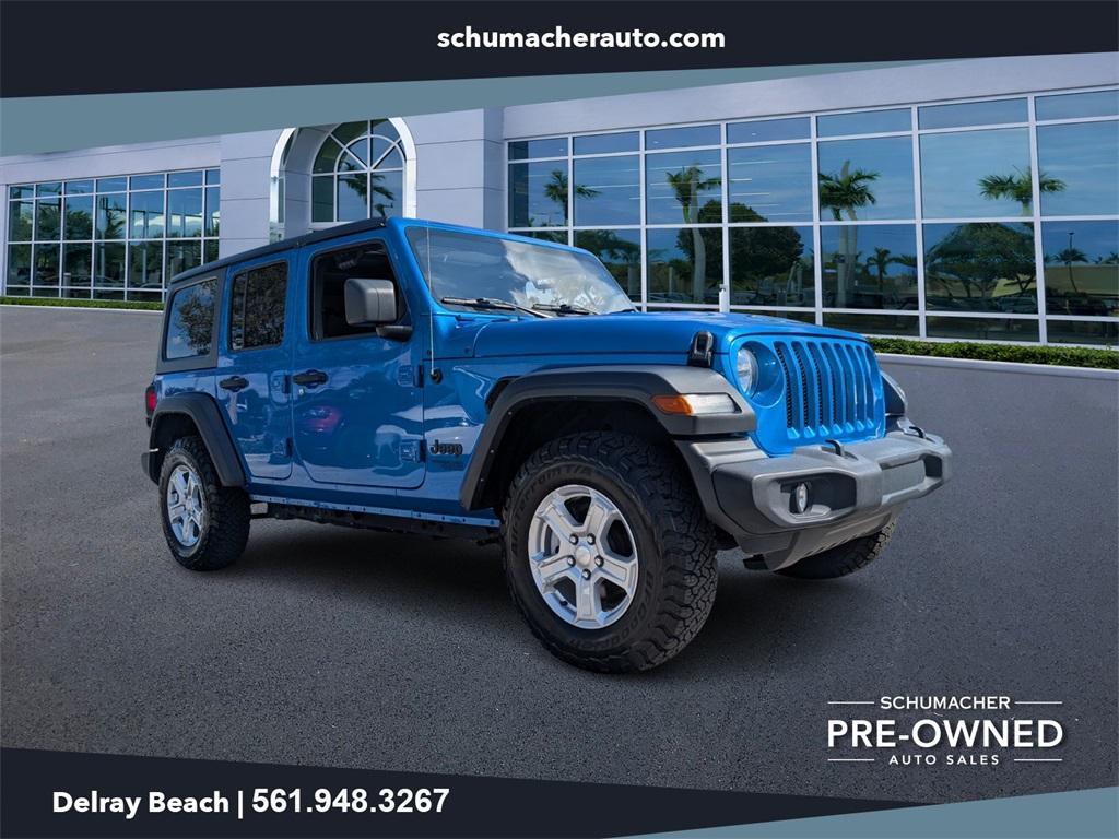 used 2021 Jeep Wrangler Unlimited car, priced at $22,928