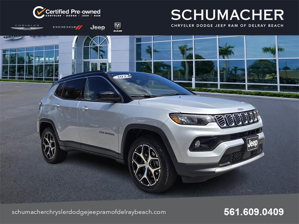 used 2024 Jeep Compass car, priced at $23,988