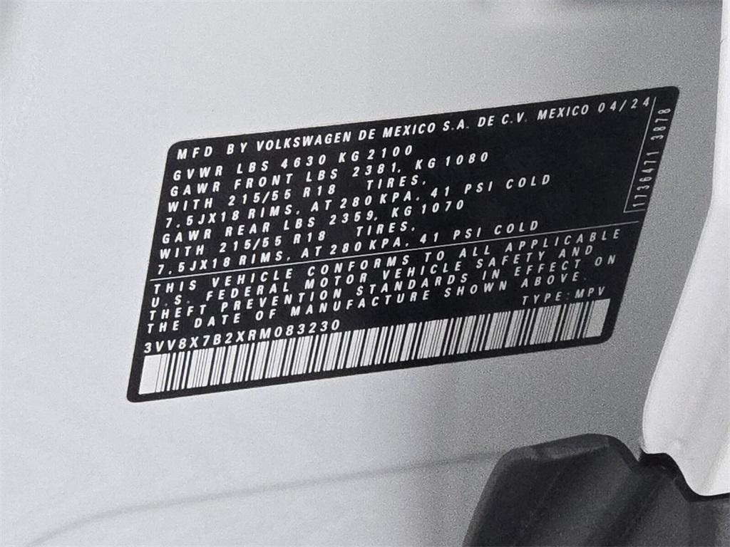 used 2024 Volkswagen Taos car, priced at $20,698